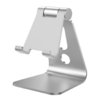 Universal Aluminium Adjustable Desktop Stand for Phone / Tablet - Silver